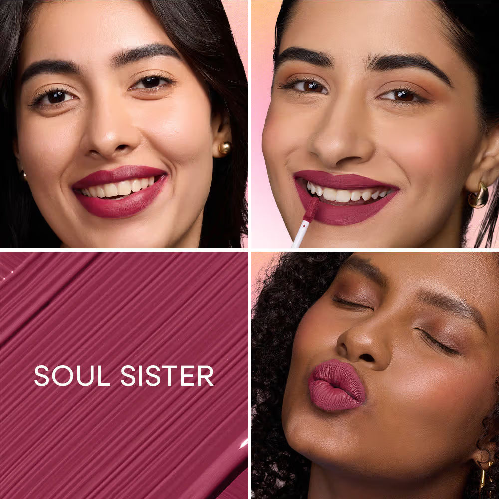 Nykaa All Day Matte Long Lasting Transferproof  Liquid Lipstick Soul Sister