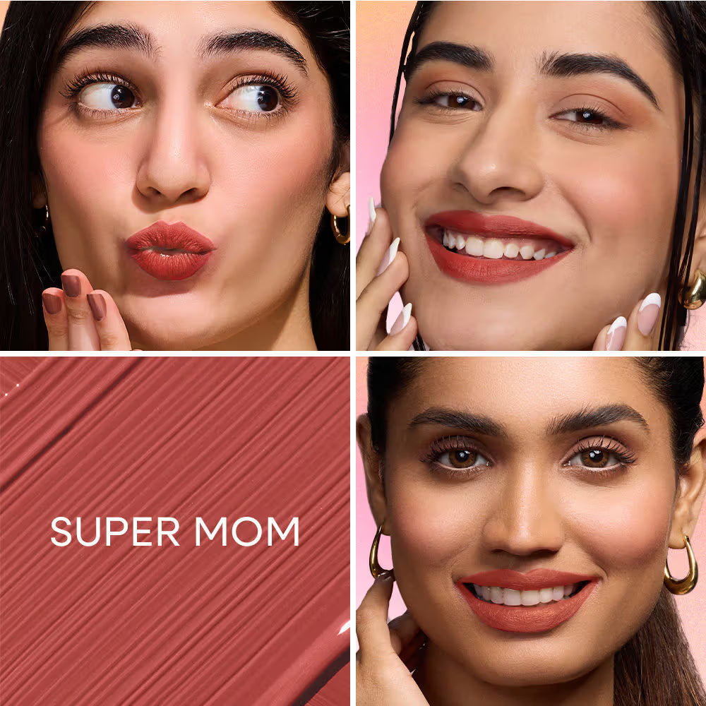 Nykaa All Day Matte Long Lasting Transferproof Liquid Lipstick Super Mom
