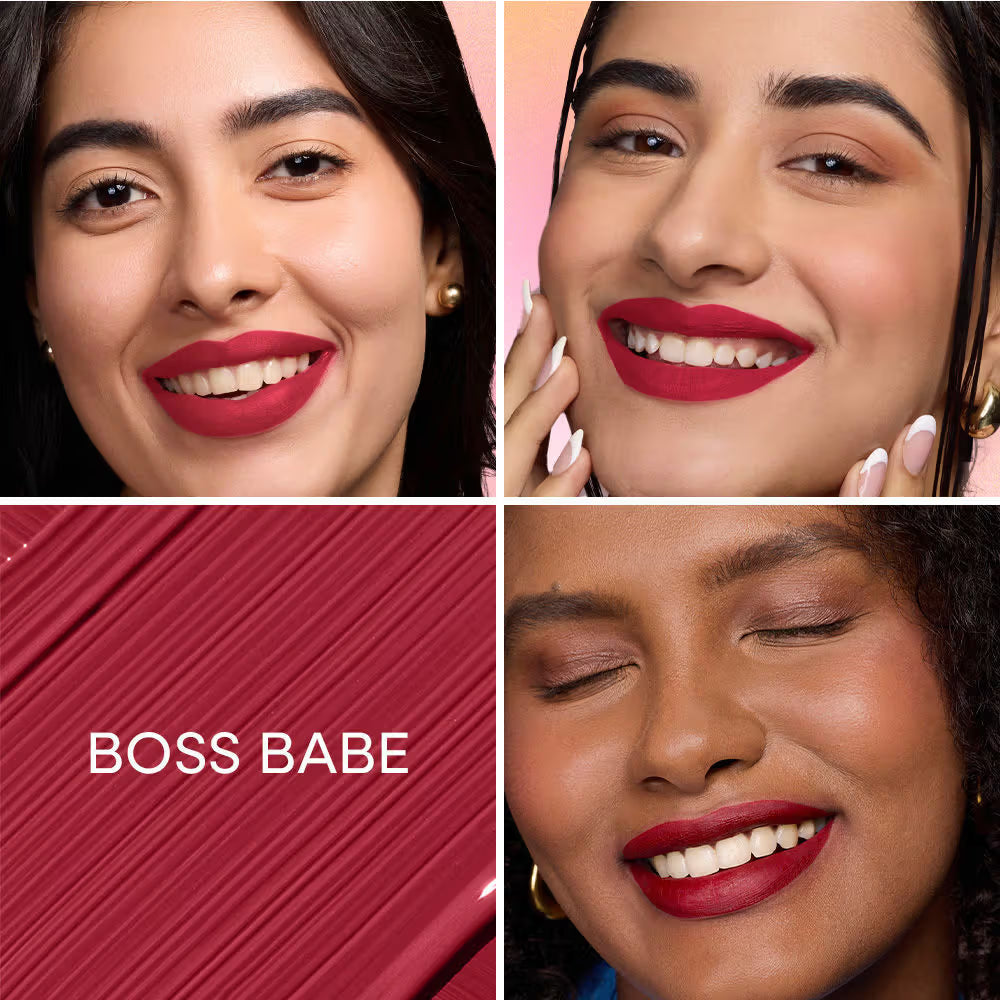 Nykaa All Day Matte Long Lasting Transferproof Liquid Lipstick Boss Babe