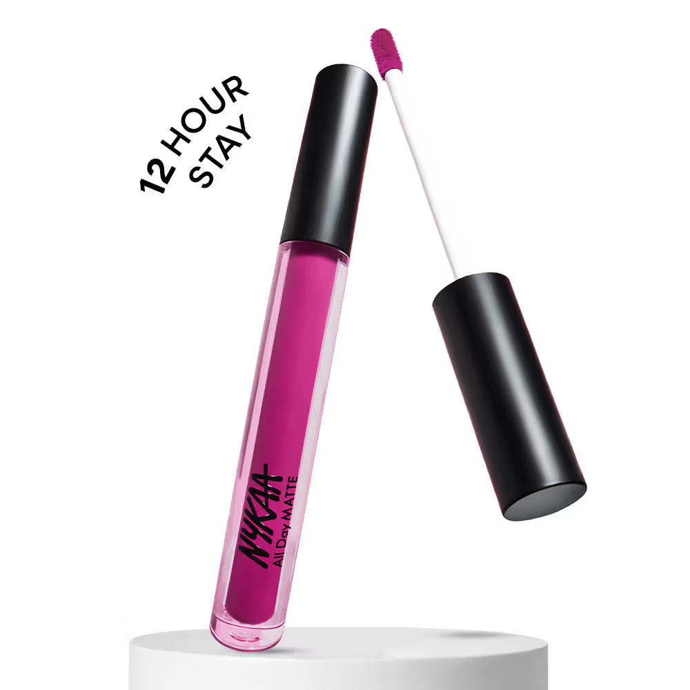 Nykaa All Day Matte Long Lasting Transferproof  Liquid Lipstick Teacher Tribe