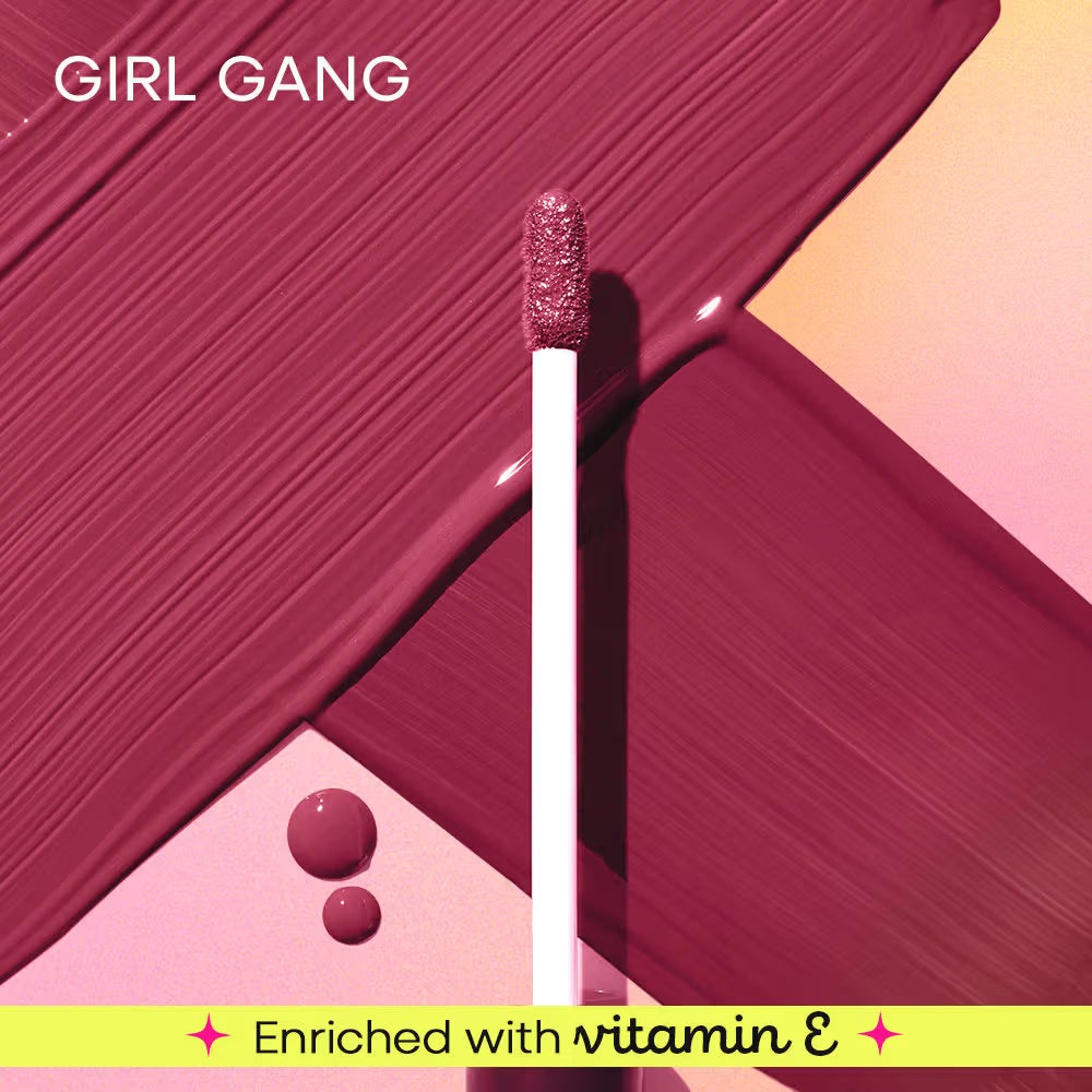 Nykaa All Day Matte Long Lasting TransferproofLiquid Lipstick Girl Gang