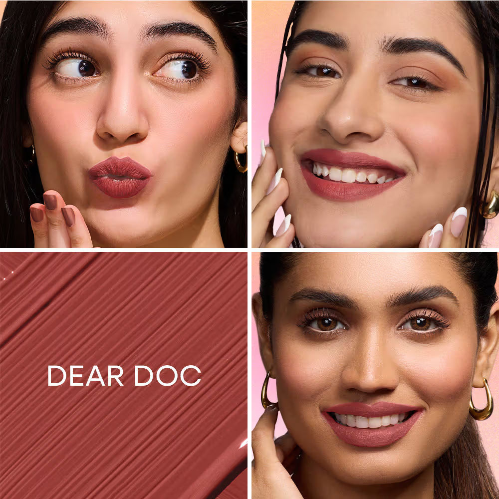 Nykaa All Day Matte Long Lasting Transferproof Liquid Lipstick Dear Doc