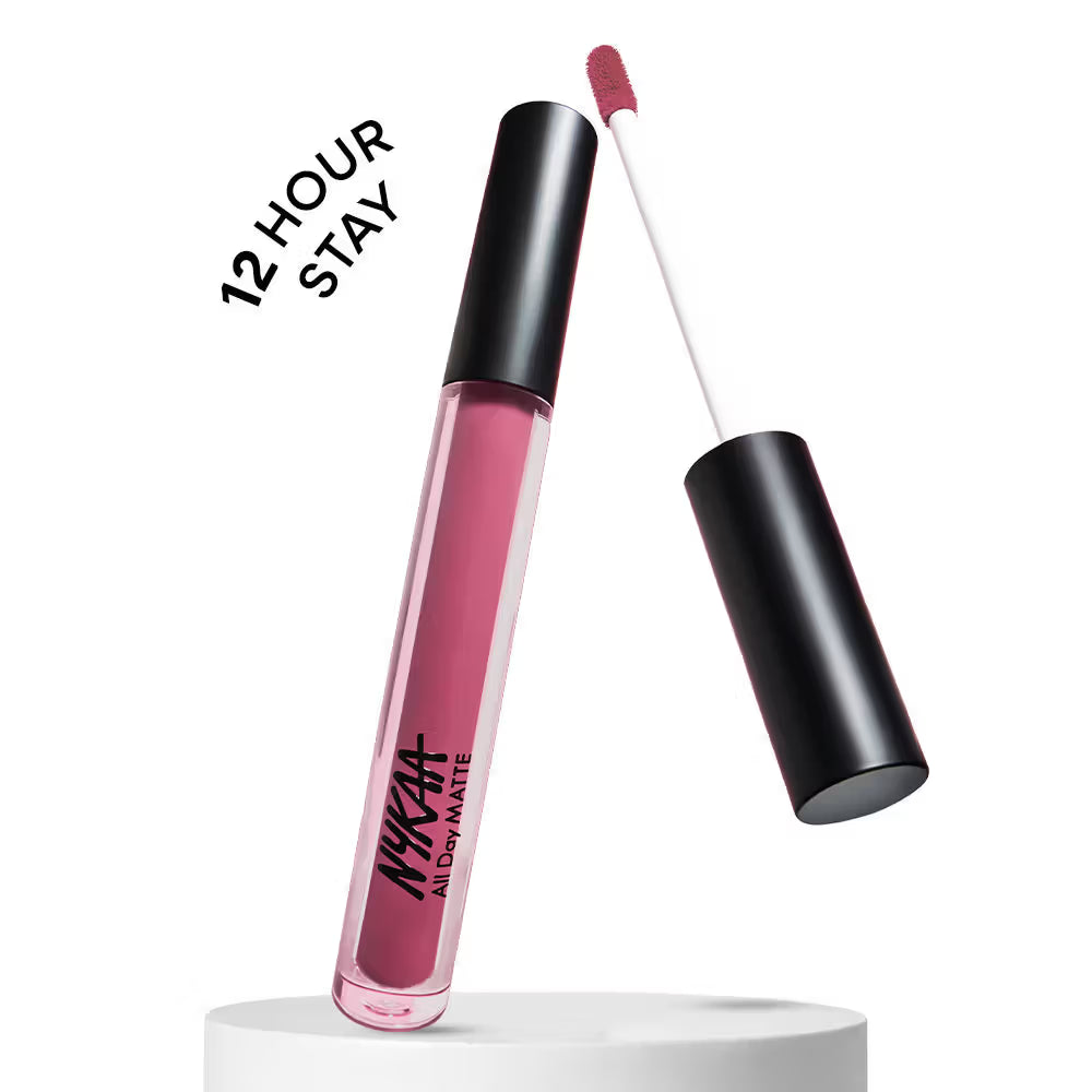 Nykaa All Day Matte Long Lasting Transferproof  Liquid Lipstick Gran Fan