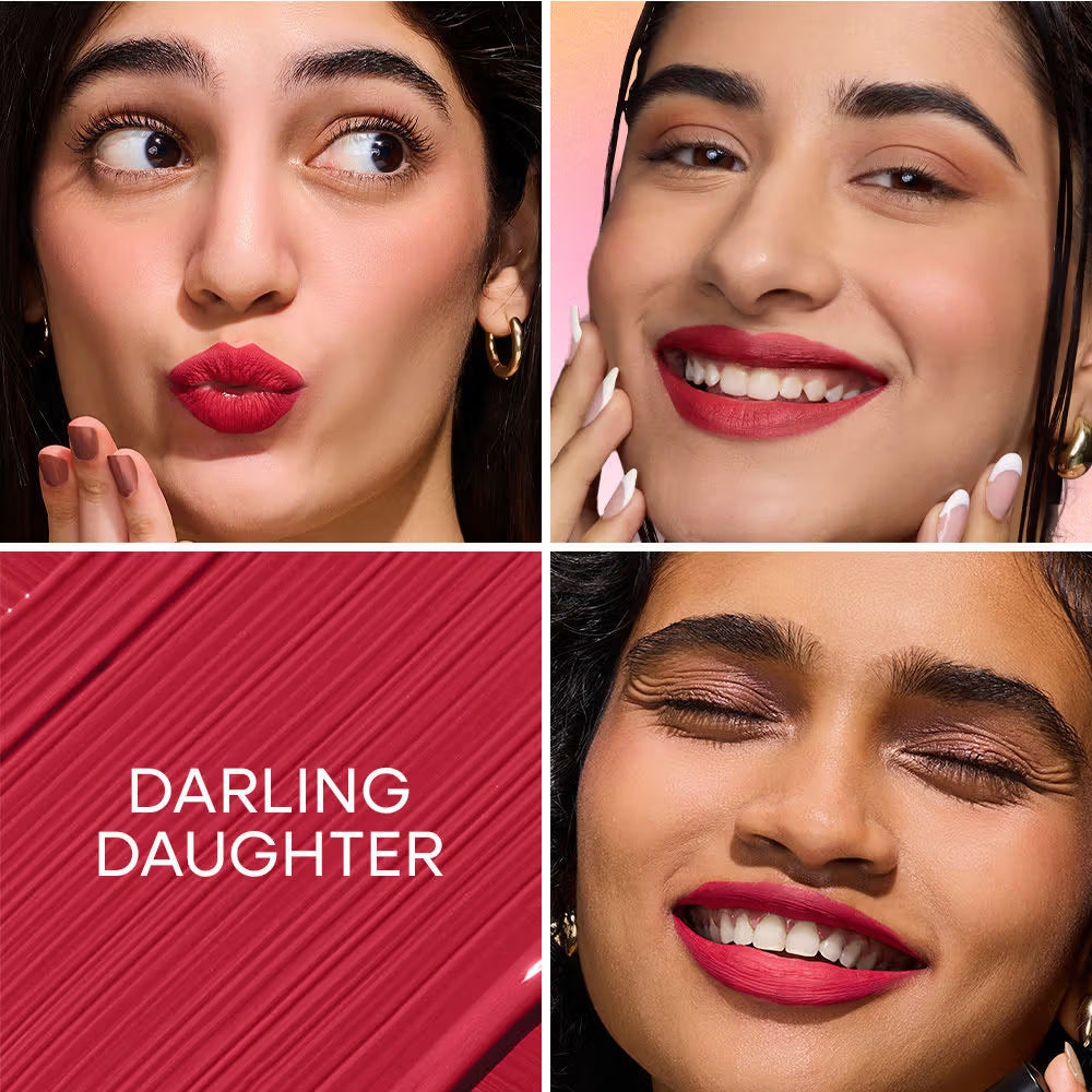 Nykaa All Day Matte Long Lasting Transferproof Liquid Lipstick Darling Daughter