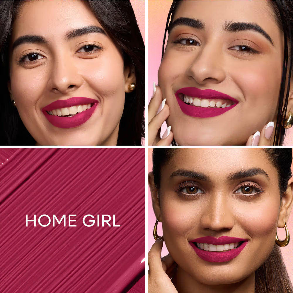 Nykaa All Day Matte Long Lasting Transferproof  Liquid Lipstick Home Girl