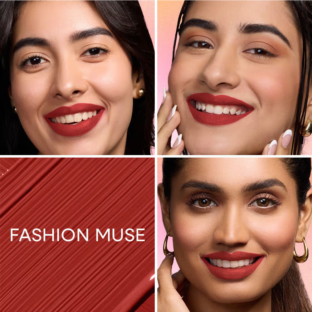 Nykaa All Day Matte Long Lasting Transferproof Liquid Lipstick Fashion Muse