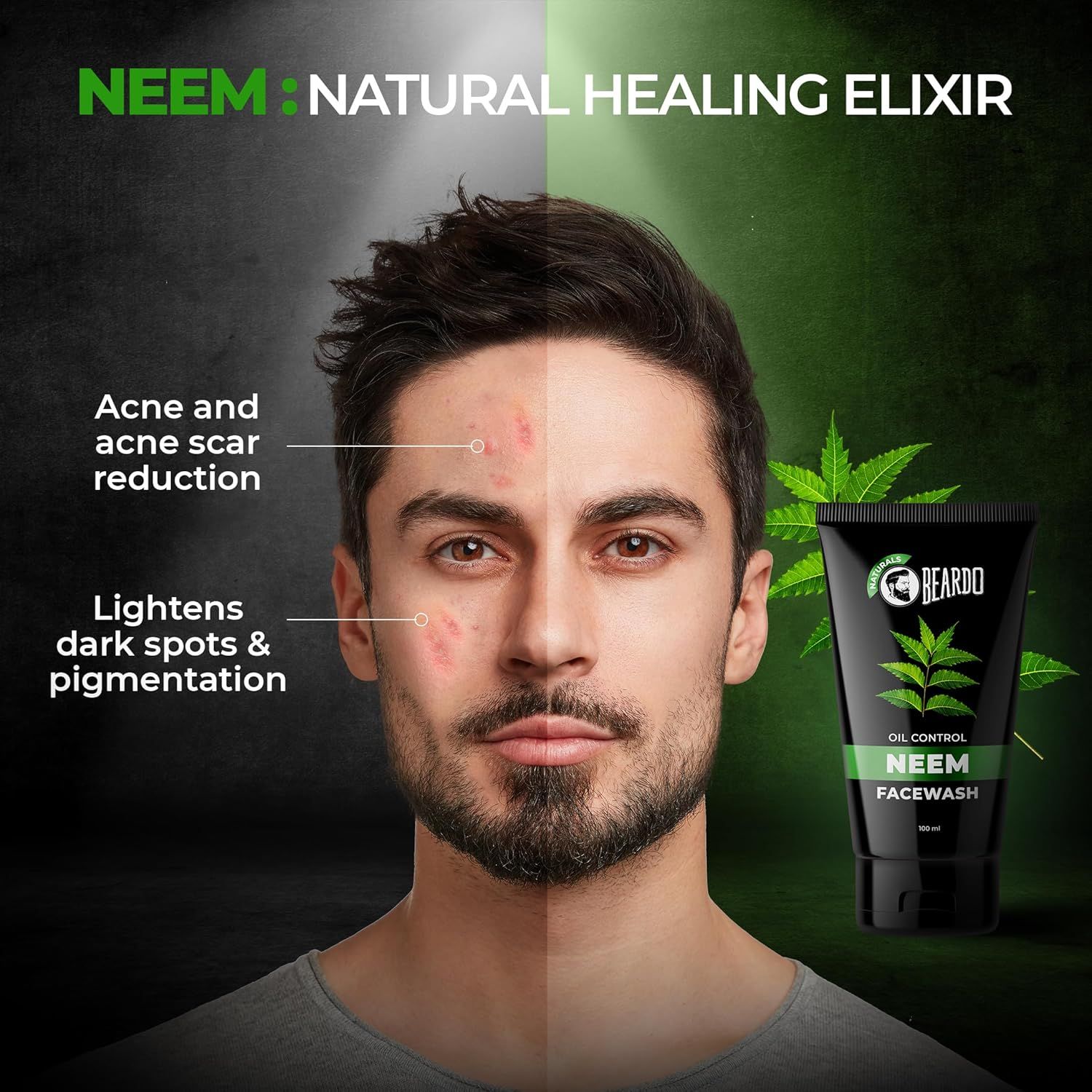 Beardo Purifying Neem Face Wash for Oil Control 100ml