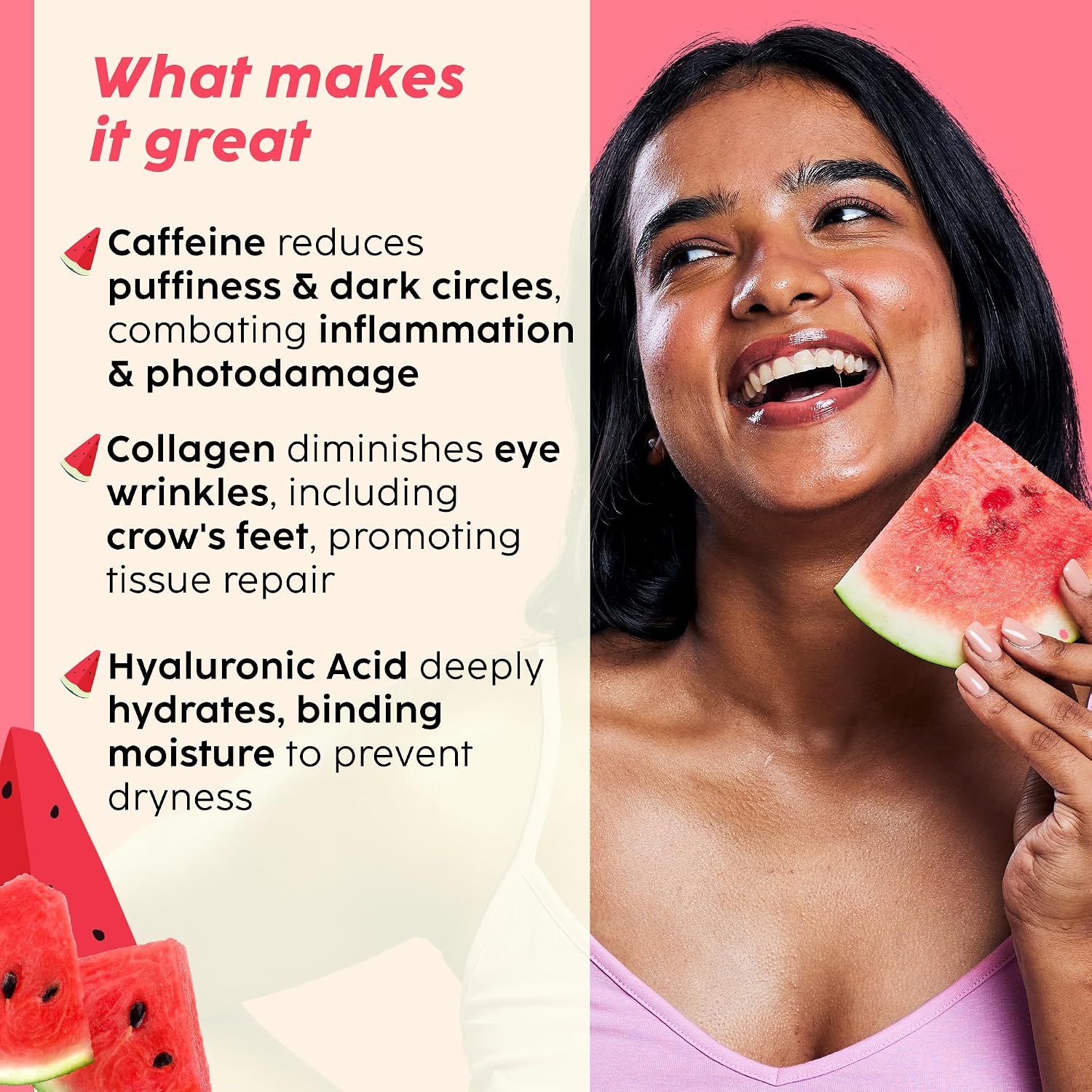 PLIX WATERMELON HYDRO GEL DEPUFF UNDER EYE PATCH