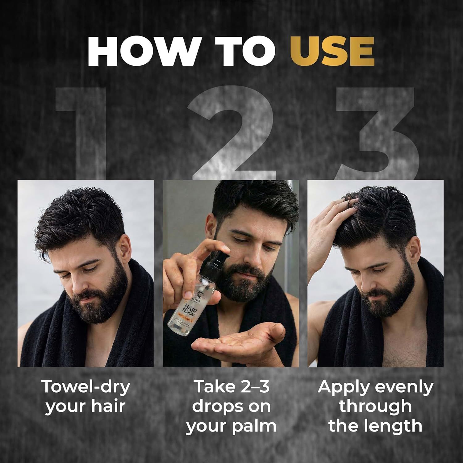 BEARDO HAIR SERUM WITH ARGAN OIL 50ml