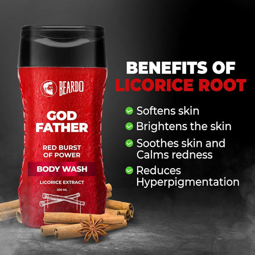 BEARDO GOD FATHER RED BURST OF POWER BODY WASH 200ml