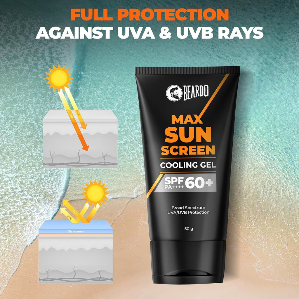 Beardo Max Cooling Gel Sunscreen SPF 60+ PA++++