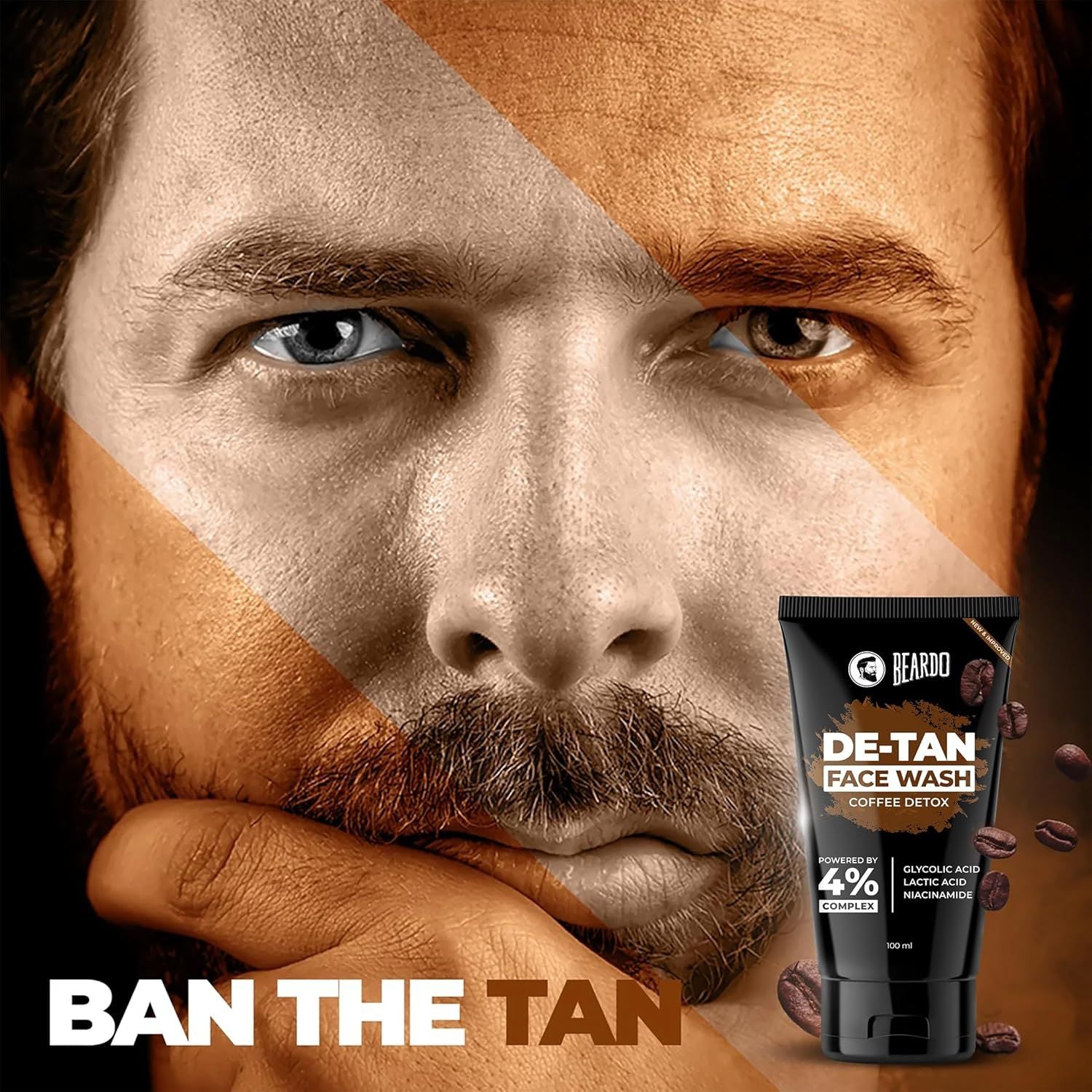 BEARDO DE-TAN FACE WASH COFFEE DETOX 100ml