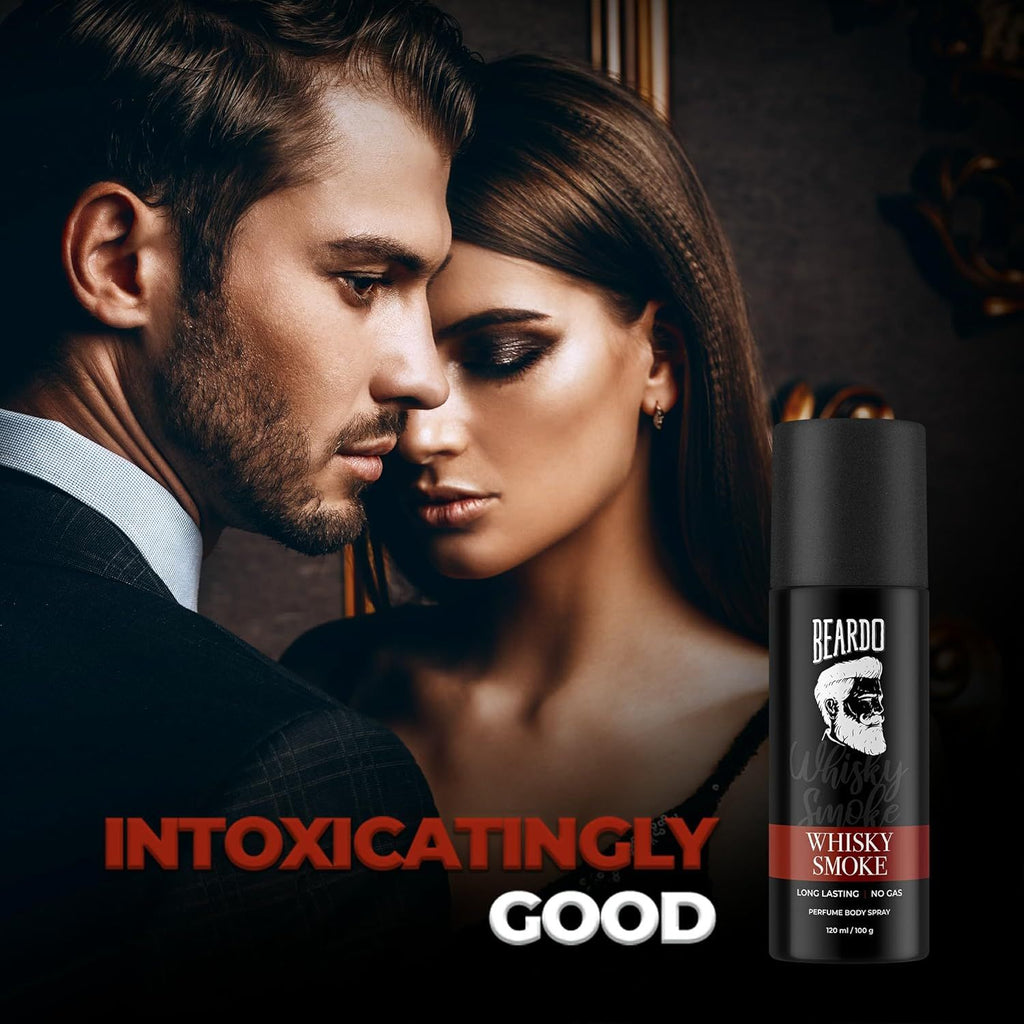 Beardo Whisky Smoke Perfume Body Spray for Men 120ml