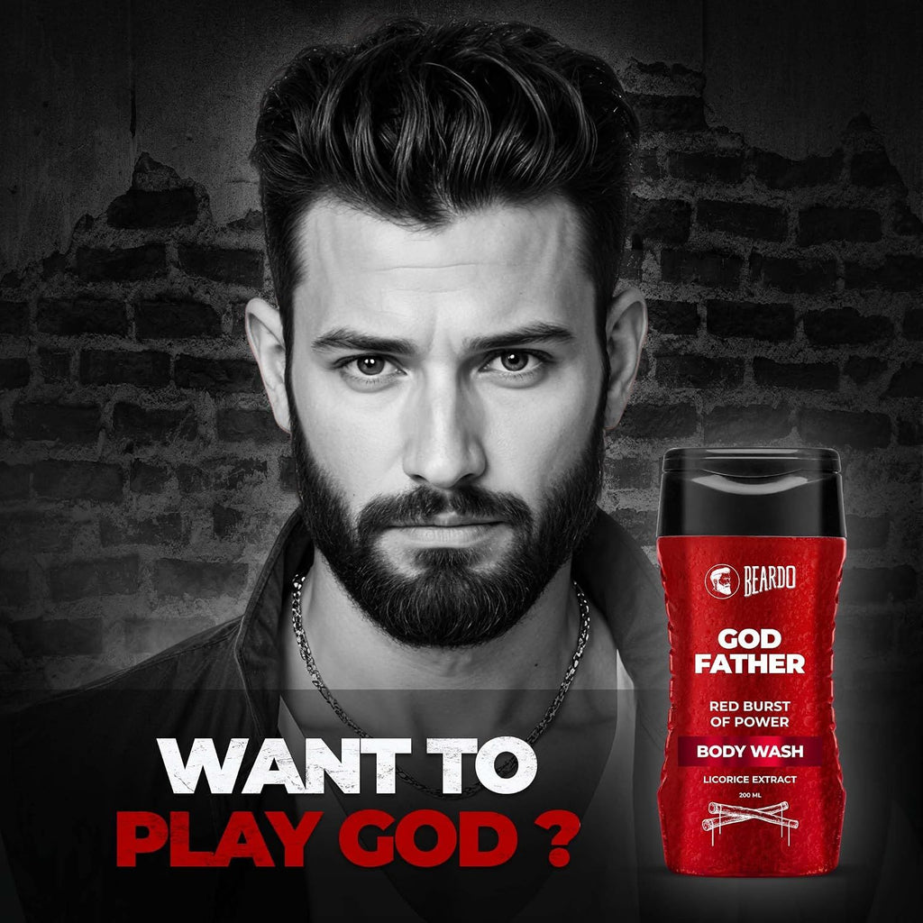 BEARDO GOD FATHER RED BURST OF POWER BODY WASH 200ml