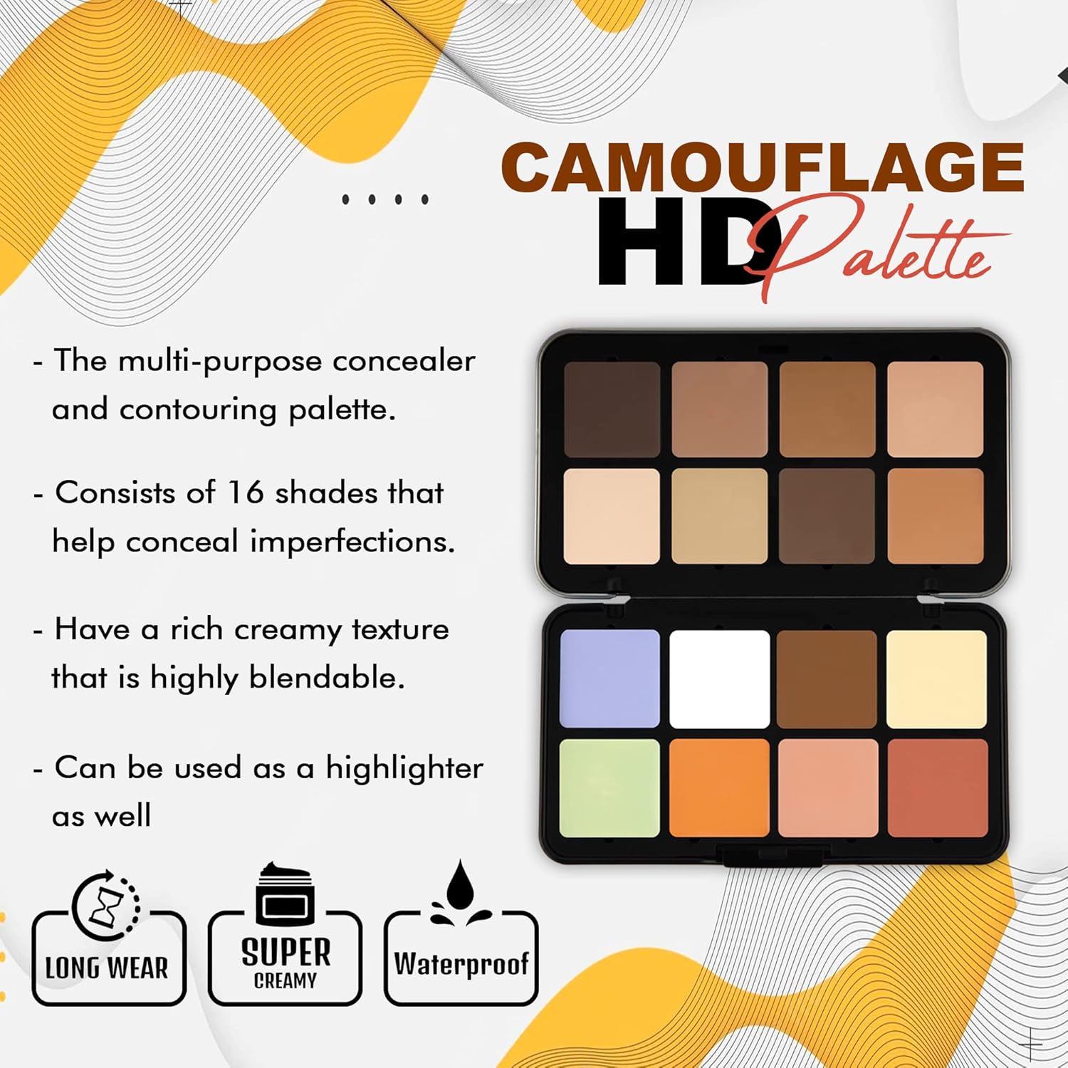 F52 16 COLOR CAMOUFLAGE HD PALLET CHP001