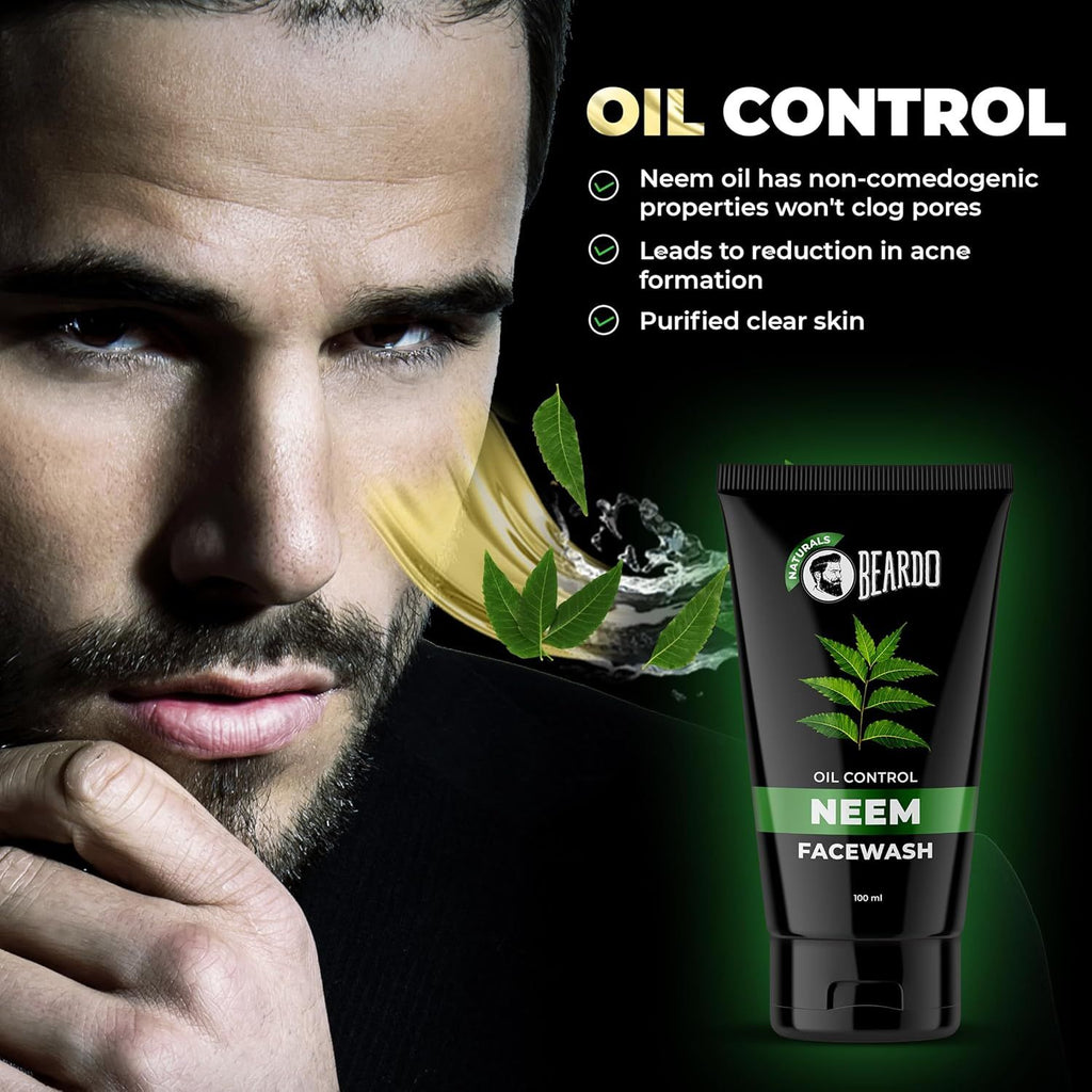 Beardo Purifying Neem Face Wash for Oil Control 100ml