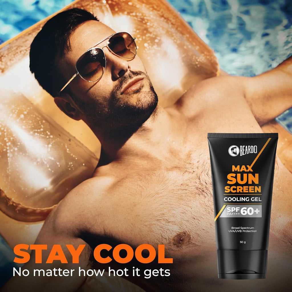 Beardo Max Cooling Gel Sunscreen SPF 60+ PA++++