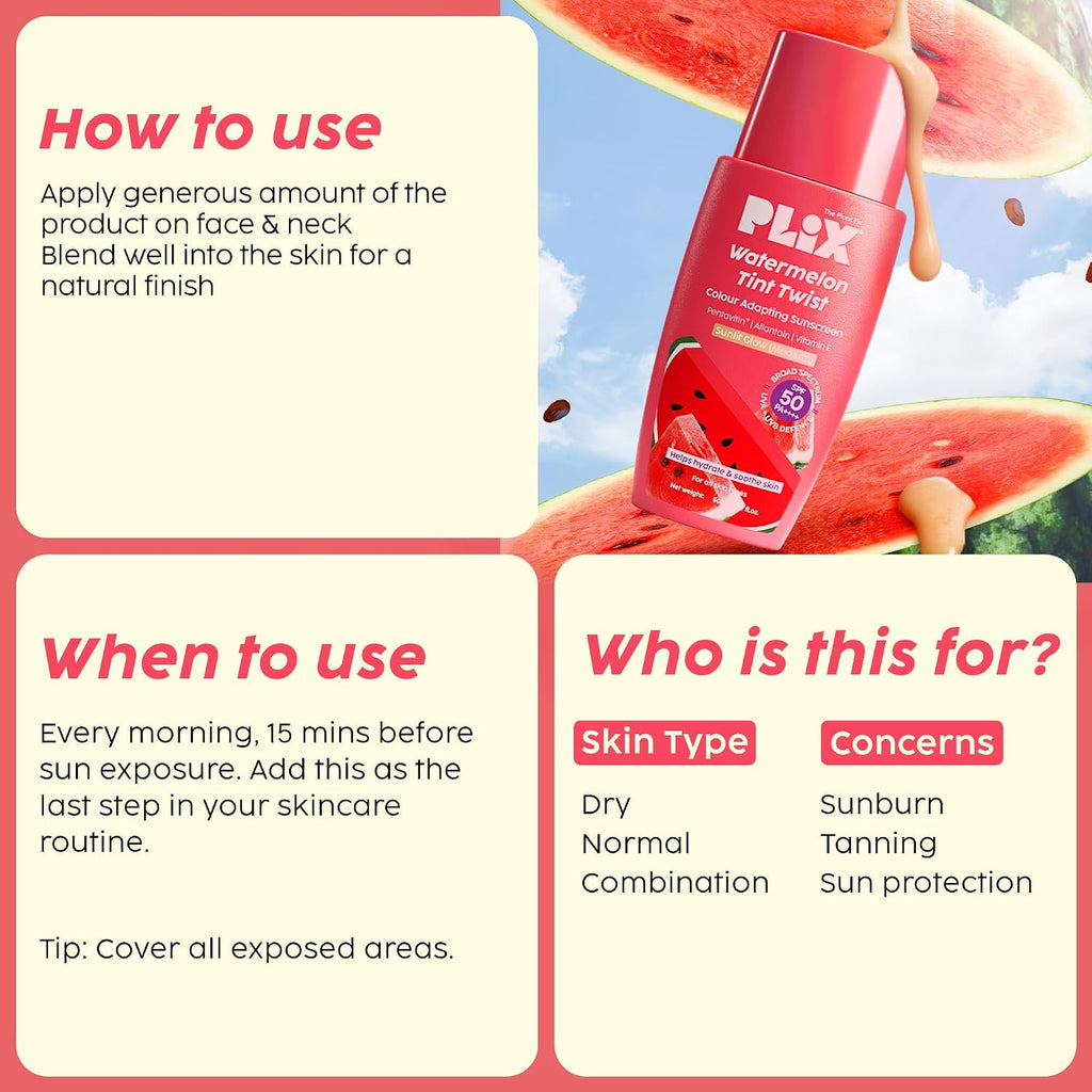 PLIX WATERMELON TINT TWIST SPF50