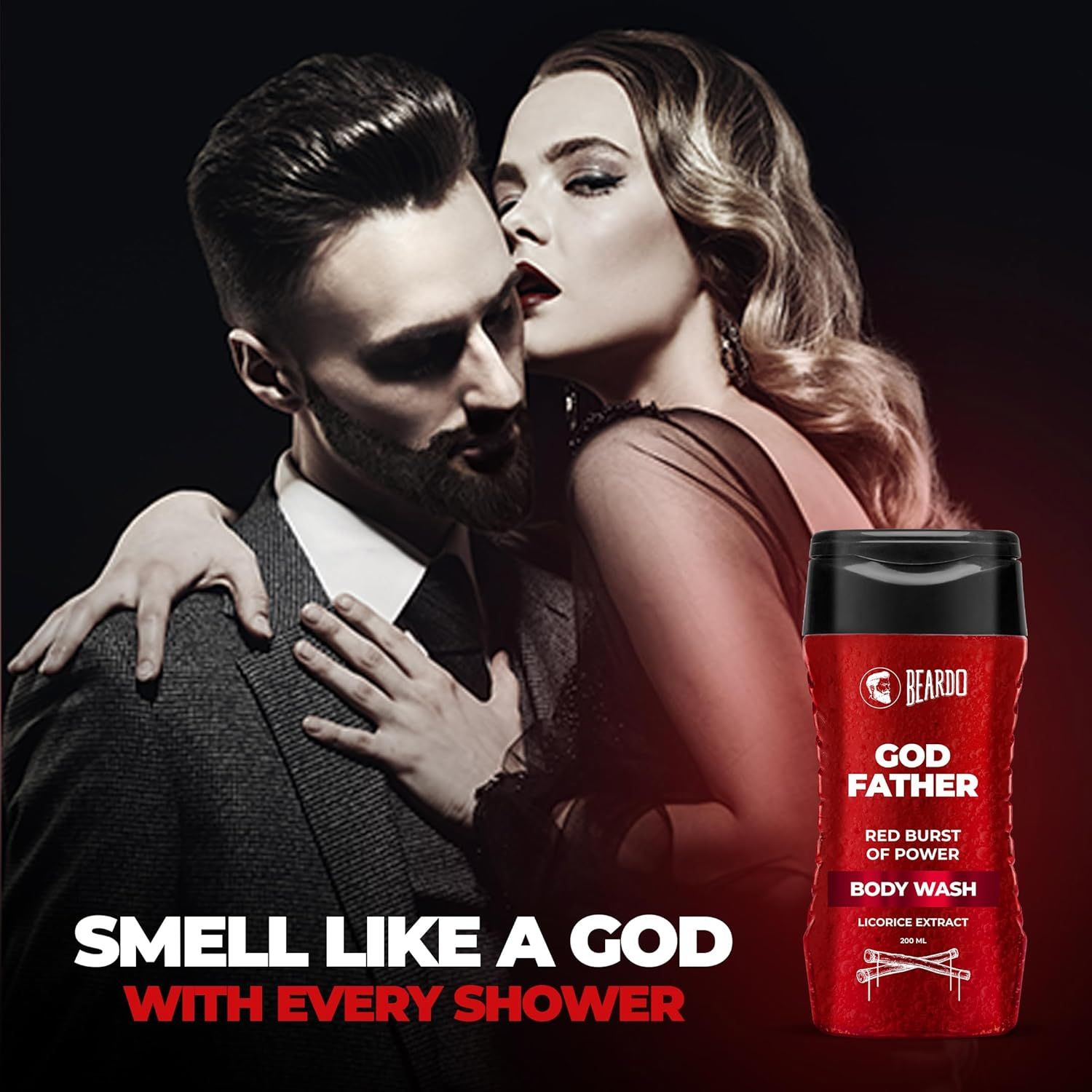 BEARDO GOD FATHER RED BURST OF POWER BODY WASH 200ml