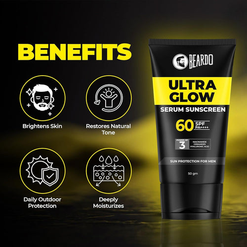 Beardo Ultra Glow Serum Sunscreen SPF 60 PA++++