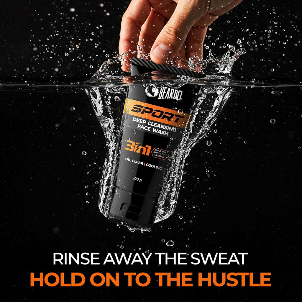 Beardo Sports Face Wash for Men- 100g