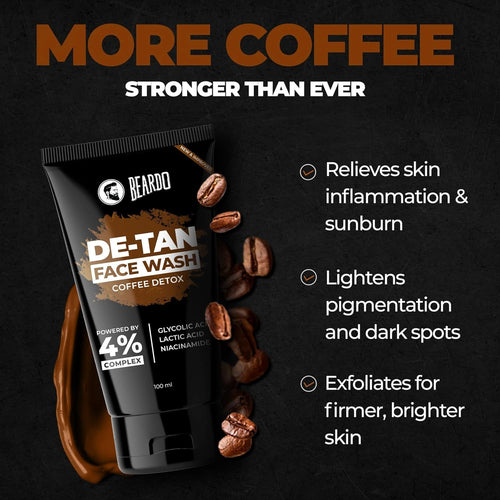 BEARDO DE-TAN FACE WASH COFFEE DETOX 100ml
