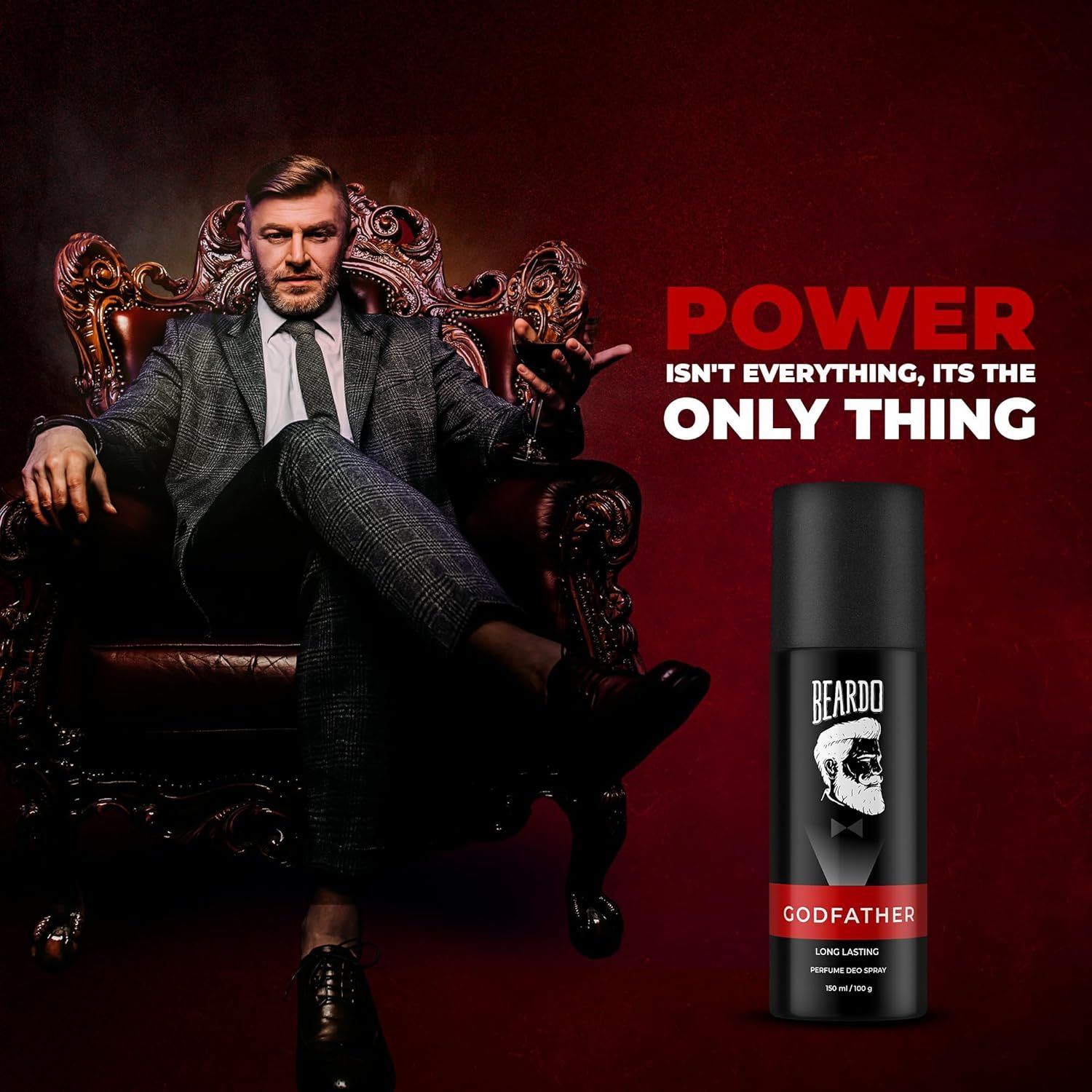 BEARDO Godfather Perfume Deo Spray For Men -150ml
