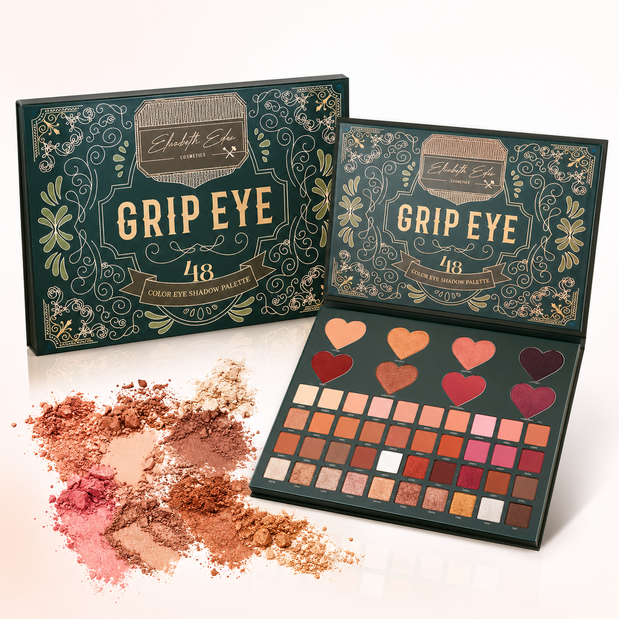 EIZABETH EDEN GRIP EYE 48 COLOR EYE SHADOW PALLETS