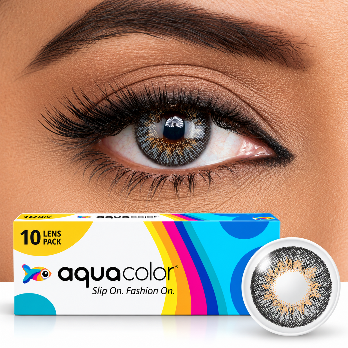 AQUALENS DAILY LENS STORMY GRAY (PAIR OF 5)