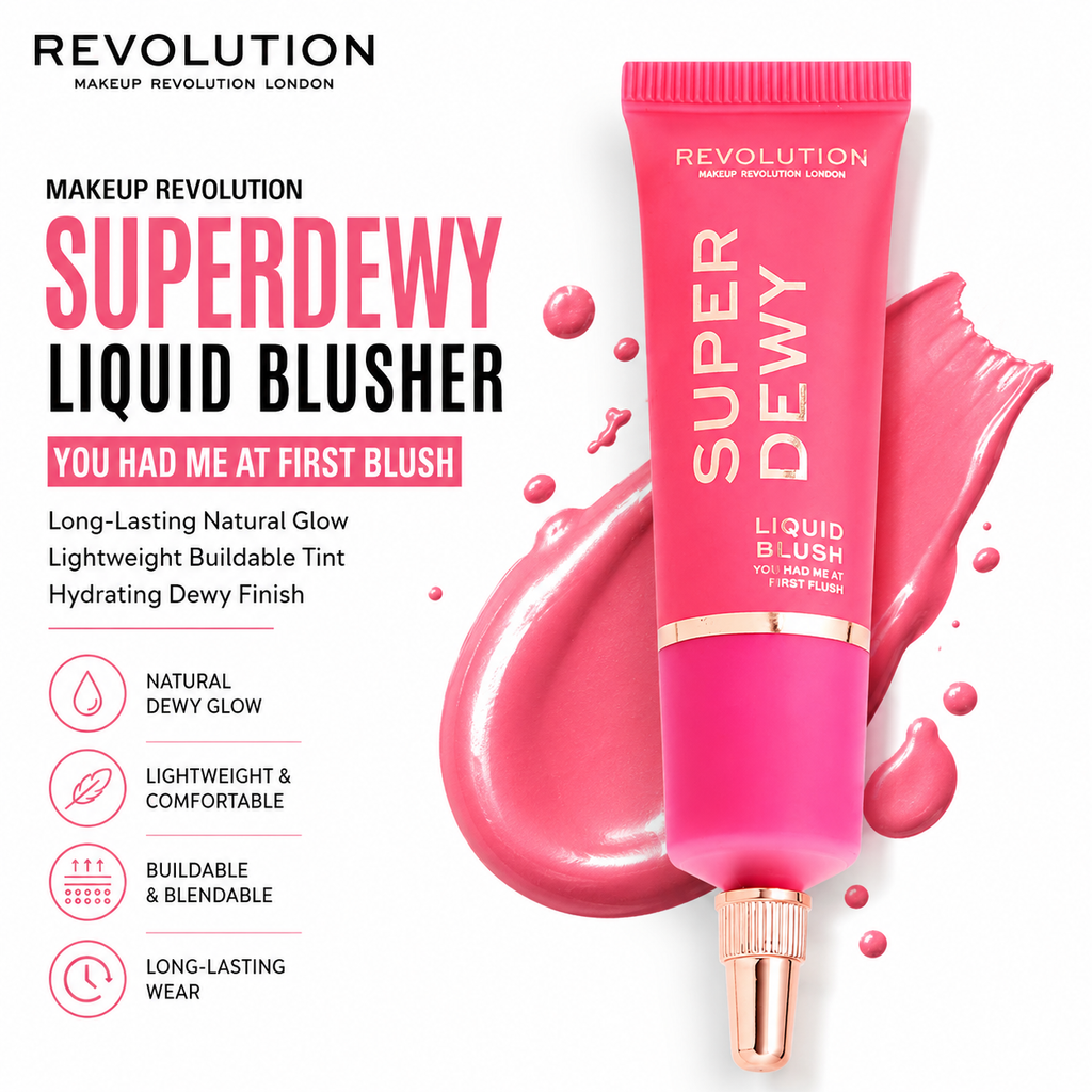 REVOLUTION SUPER DEWY LIQUID BLUSH