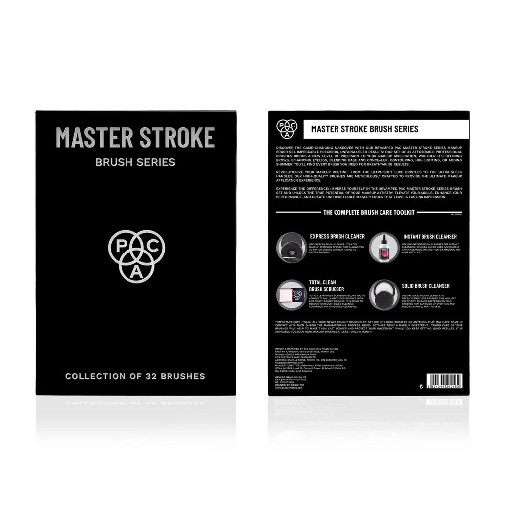 PAC MASTER STROKE BRUSH SERIES SET OF SET OF 32 BRUSHES