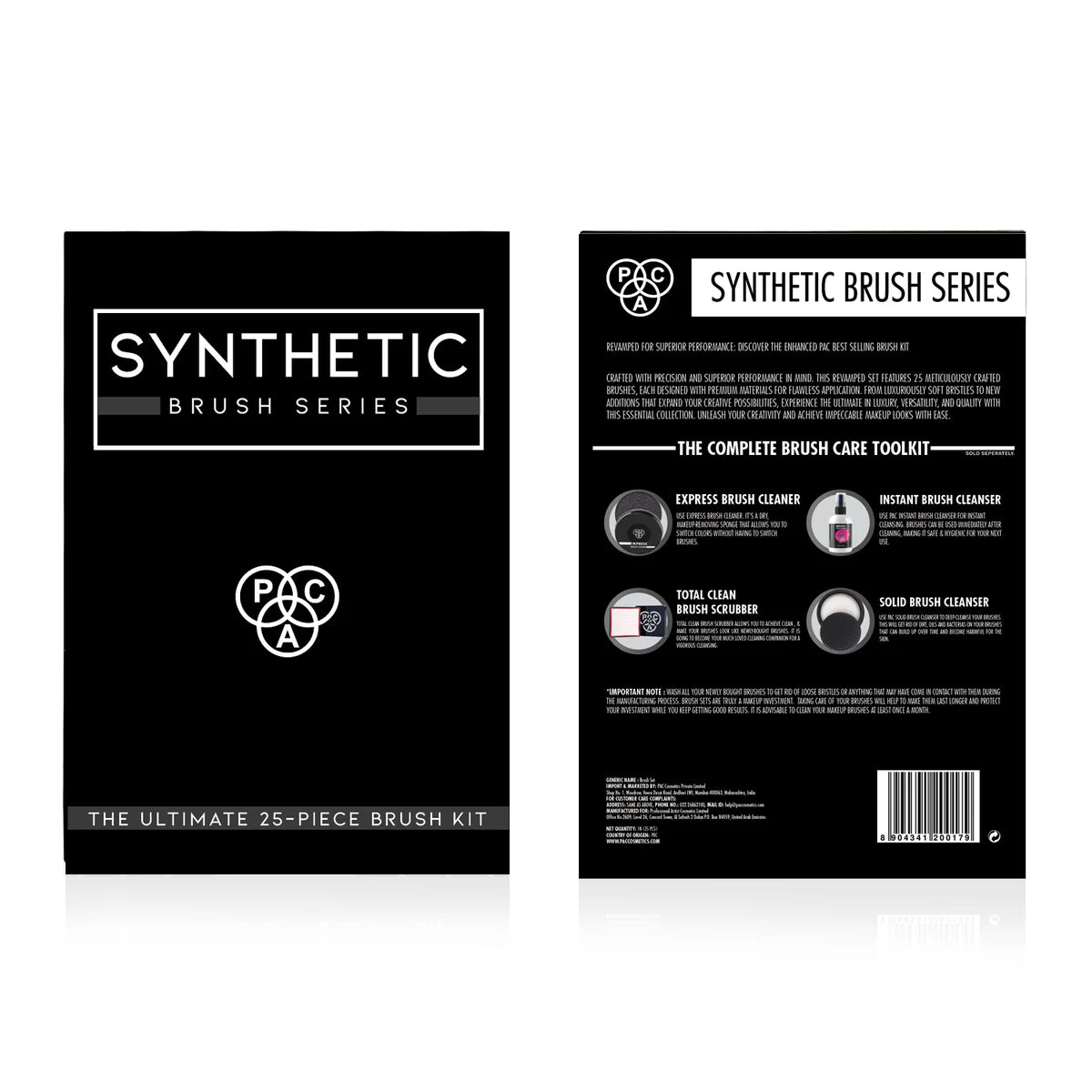 PAC SYNTHETIC BRUSH SERIES SET OF 25 BRUSHES