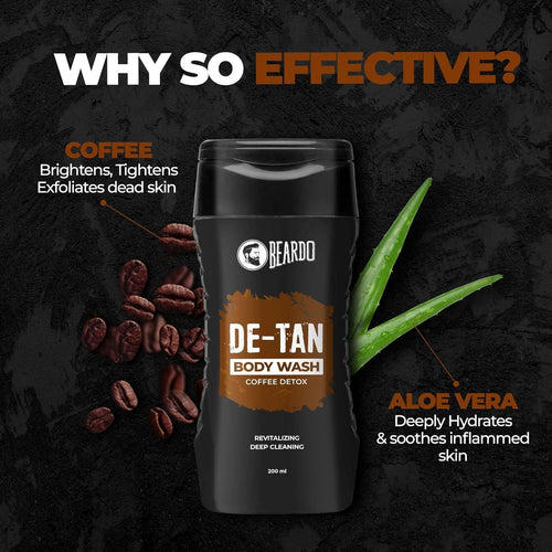 BEARDO DE-TAN BODY WASH COFFEE DETOX 200ml