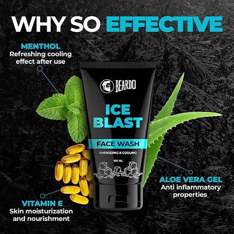 BEARDO ICE BLAST FACE WASH 100ml