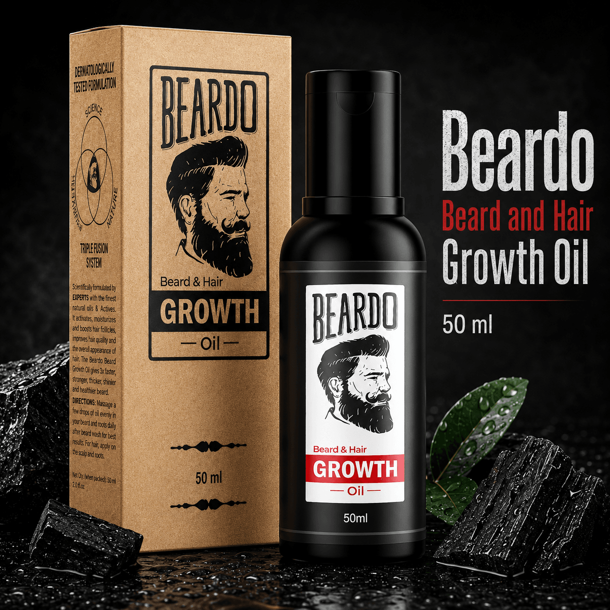 BEARDO BEARD & HAIR GROWTH OIL 50ml