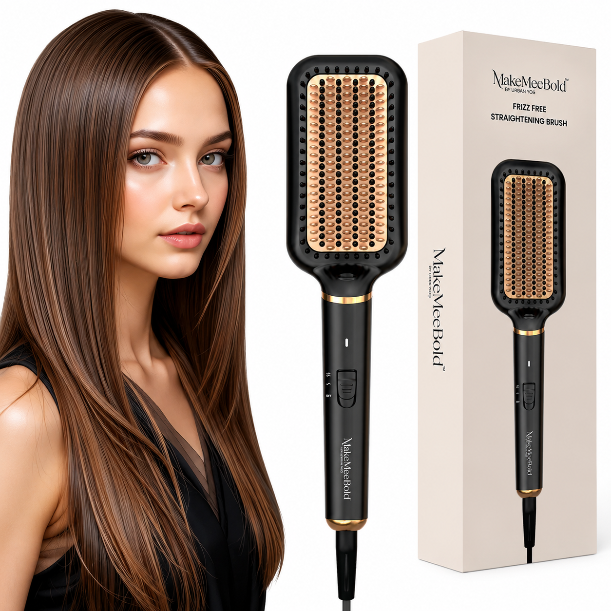 URBAN YOG MAKE ME BOLD FRIZZ FREE STRAIGHTENING BRUSH