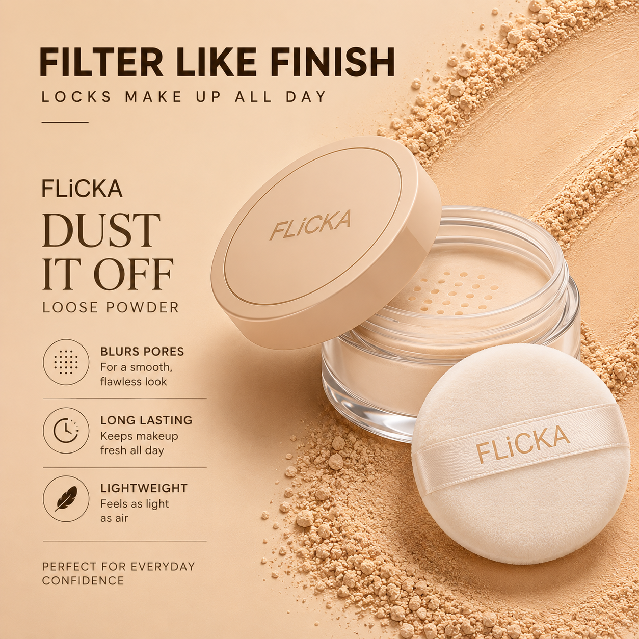 FLICKA DUST IT OFF LOOSE POWDER
