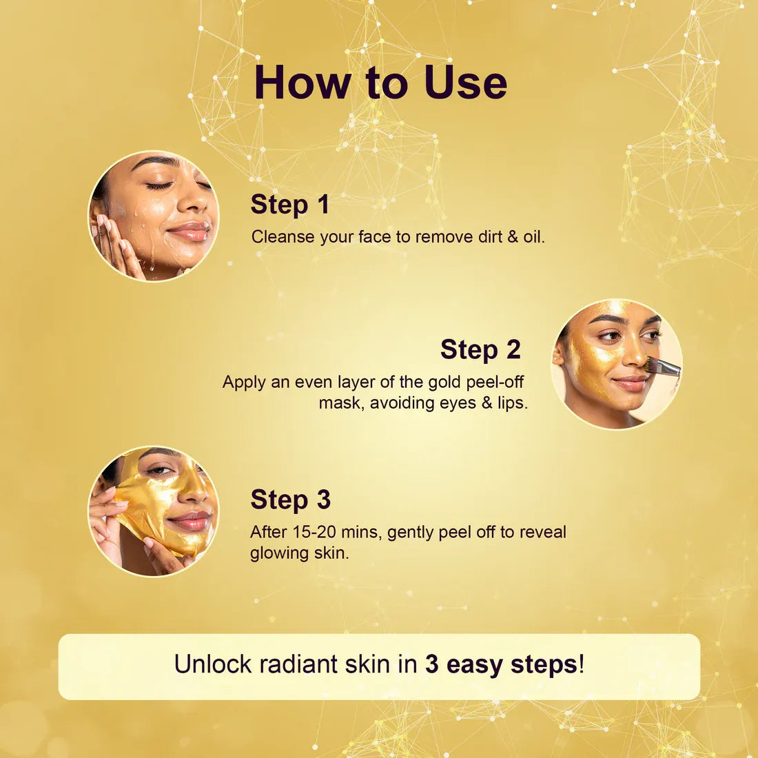 AURIC SKIN REVIVAL GOLD GEL MASK