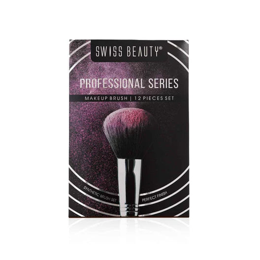 SWISS BEAUTY PROFESSIONAL SERIES SET OF 12 BRUSHES