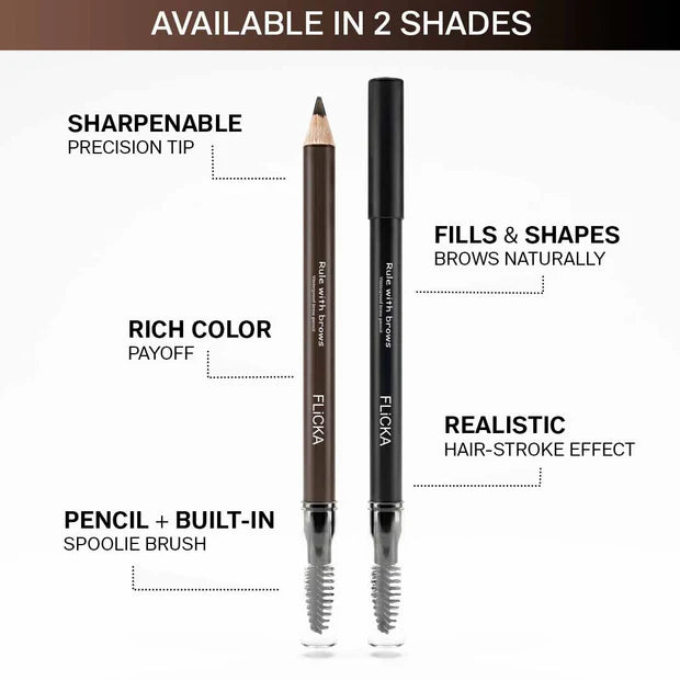 FLICKA RULE WITH BROWS PENCIL