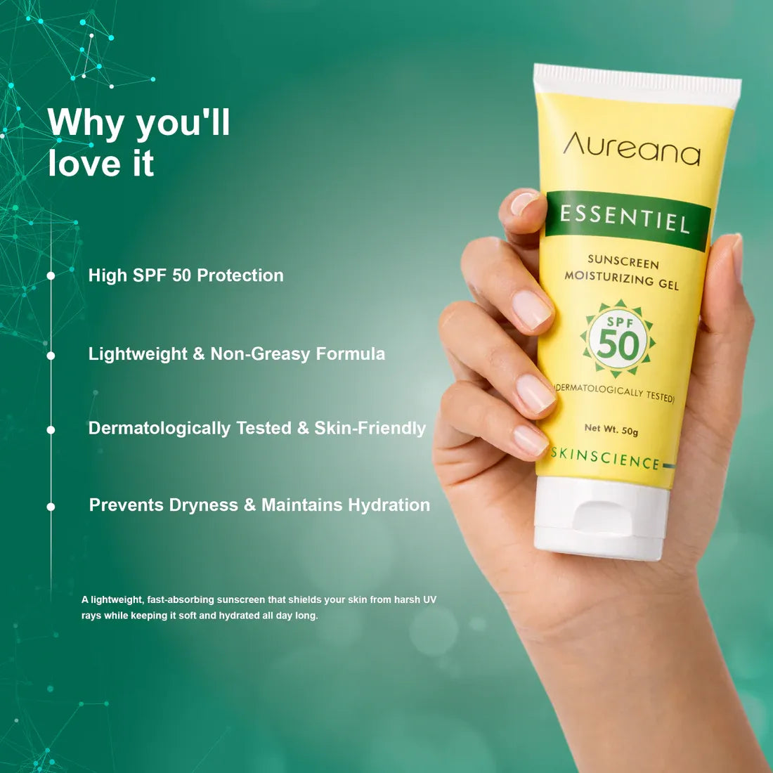 AURIC ESSENTIEL SUNSCREEN MOIST GEL