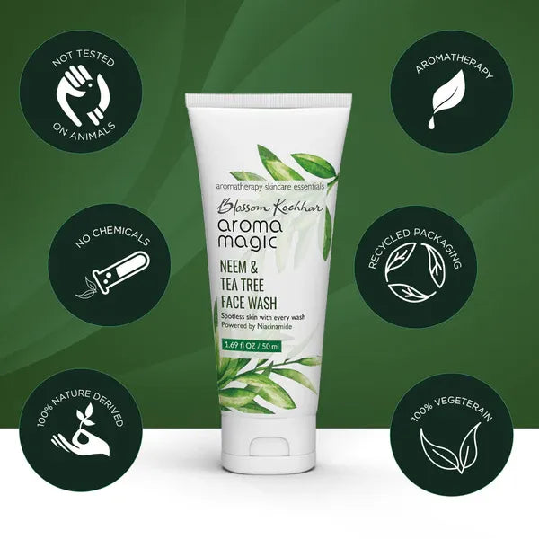AROMA MAGIC NEEM & TEA TREE FACEWASH 100ML