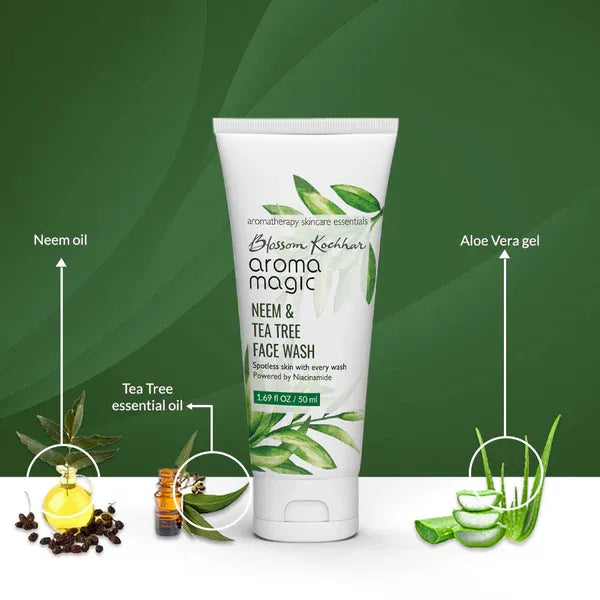 AROMA MAGIC NEEM & TEA TREE FACEWASH 100ML