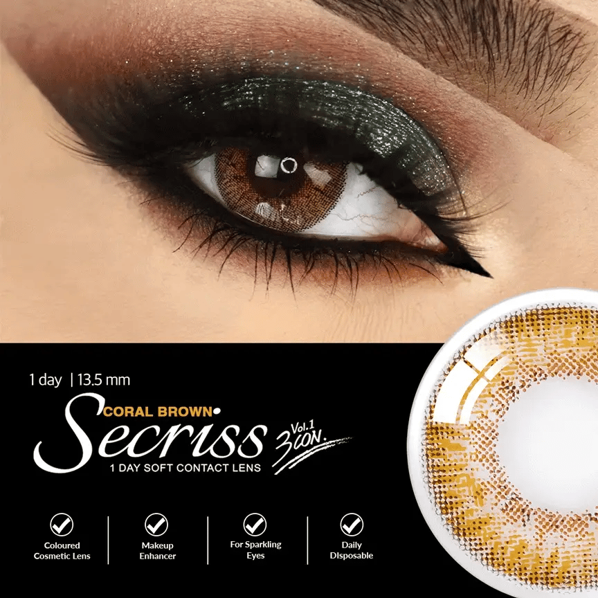 OLENS Secriss Coral Brown EYE LENS