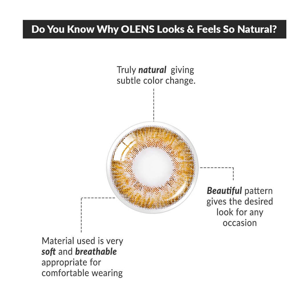 OLENS Secriss Coral Brown EYE LENS