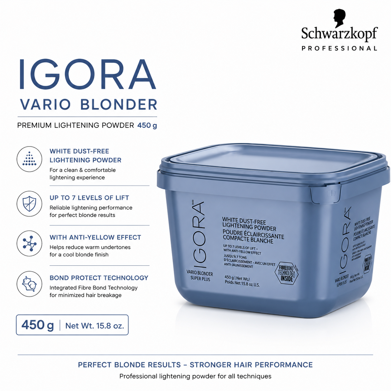 SCHWARZKOPF IGORA VARIO BLONDER 450GM
