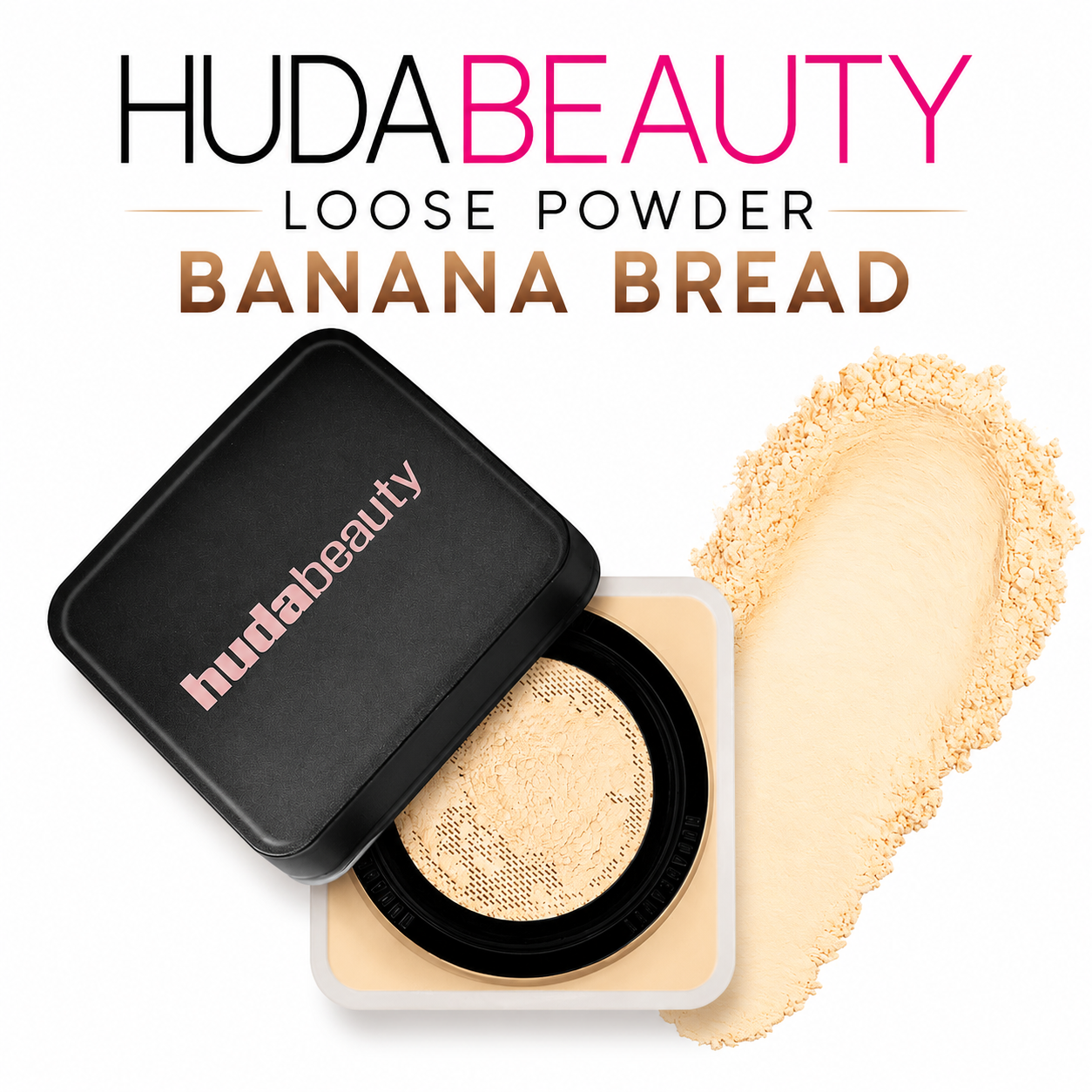 HUDA BEAUTY LOOSE POWDER BANANA BREAD