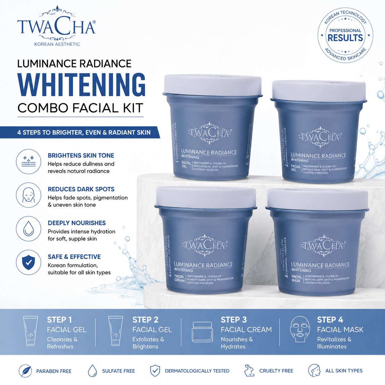 TWACHA WHITENING COMBO FACIAL KIT
