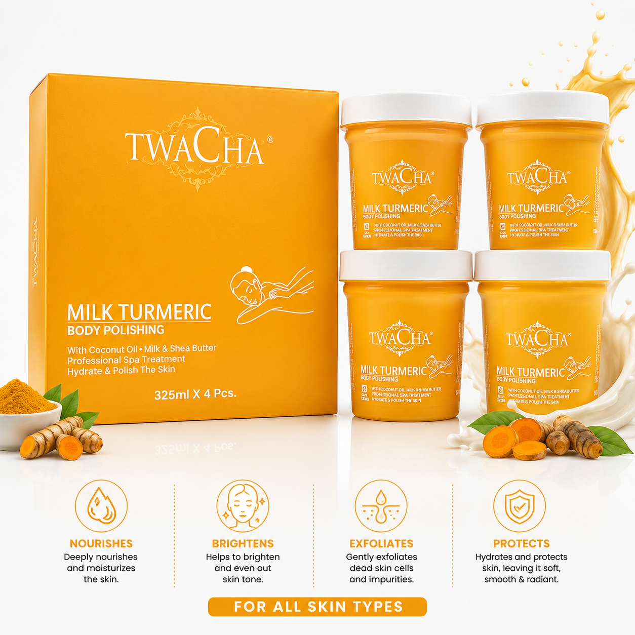 TWACHA MILK TURMERIC BODY POLISH