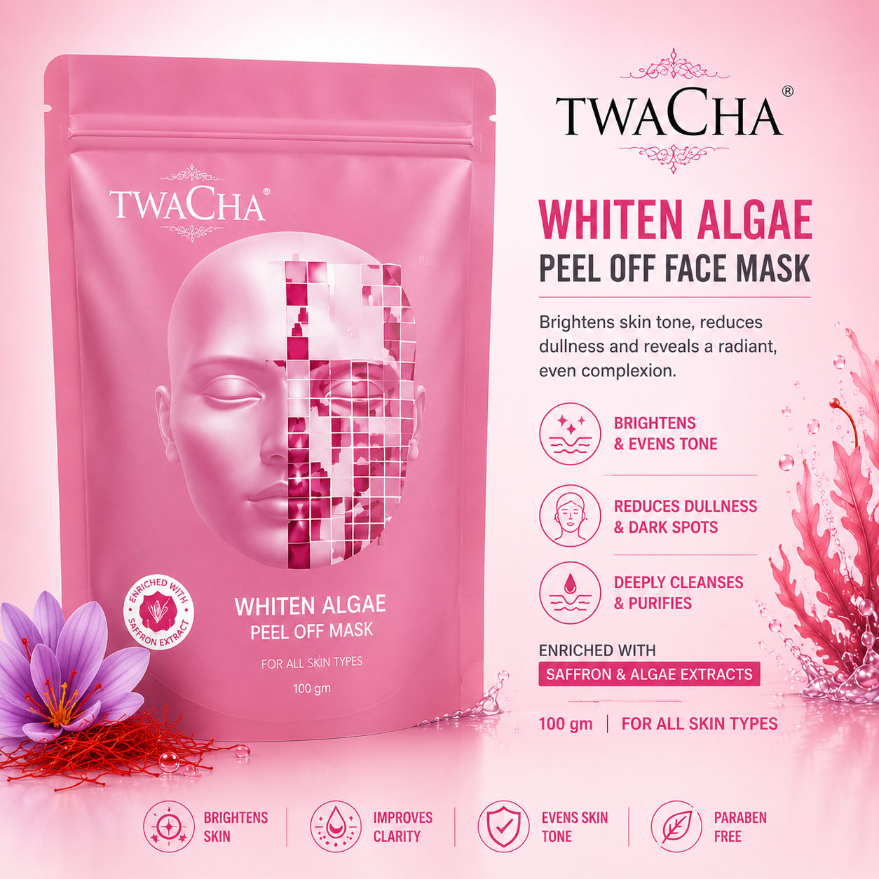 TWACHA PEEL OFF FACE MASK SMALL 90GM